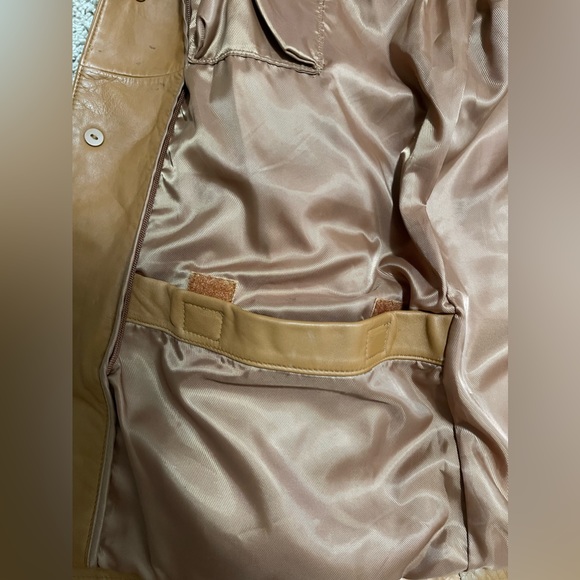 Wilsons Leather Pelle Studio Cognac Thinsulate Ultra Leather Coat Size XL - Picture 15 of 17